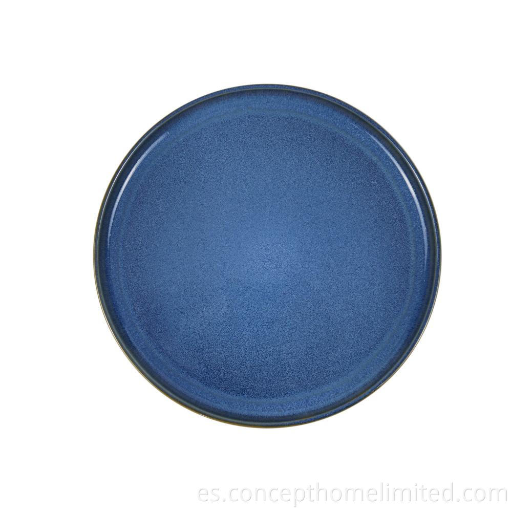 Reactive Glazed Stoneware Dinner Set In Starry Blue Ch22067 G05 7